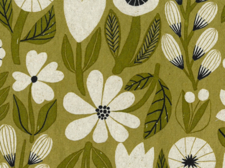Gather by Bookhou - Flowers olive/naturel
