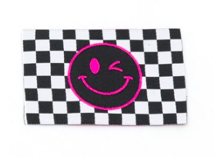 Label Smiley Checkers medium