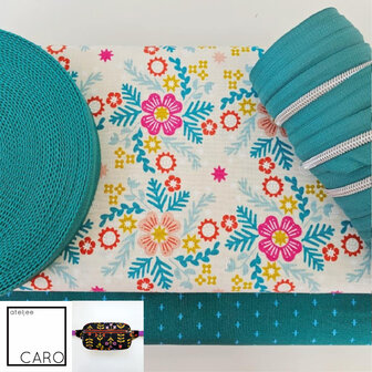 DIY pakket Emerson - Wild Flower Naturel Teal