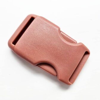 Klikgesp kunststof oud roze 25 mm