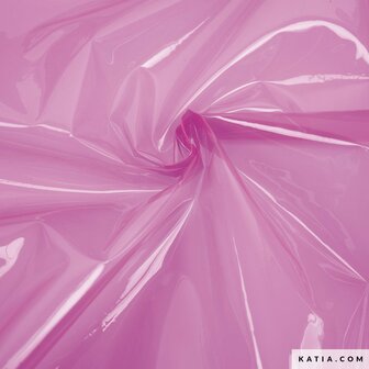 Transparante PVC neon fuchsia