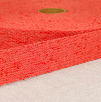 Tassenband 30 mm gem&ecirc;leerd maraschino
