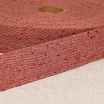 Tassenband 30 mm gem&ecirc;leerd hibiscus