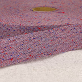 Tassenband 30 mm gem&ecirc;leerd orchid