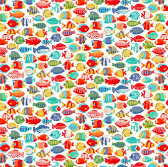 Sea Fish Shoal White