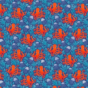 Octopus Dark Blue