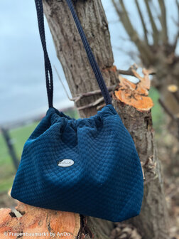 Fluweel patroon blauw