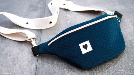 Fluweel patroon blauw