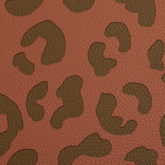 Kunstleer Leopard Cognac/Bruin