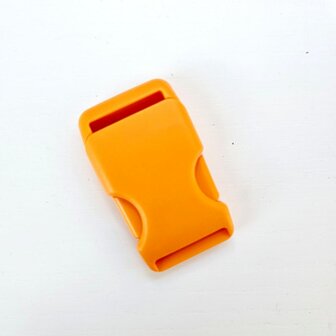 Klikgesp kunststof oranje 25 mm