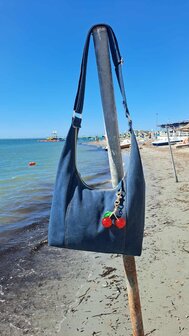 DIY pakket - Esmee tas Heavy Canvas Petrol / Garden Burgundy