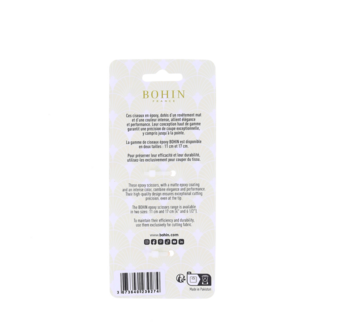 Bohin naaischaartje 11 cm epoxy geel