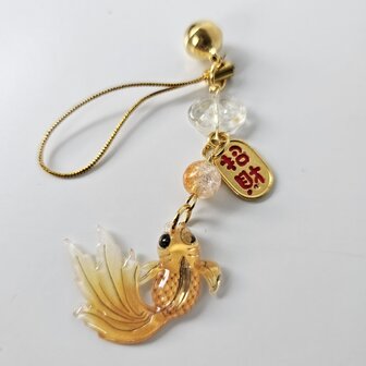 Bag Charm Vis oranje