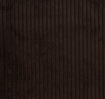 Ribfluweel donkerbruin