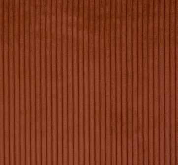 Ribfluweel terracotta