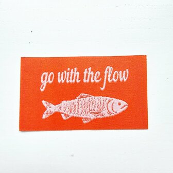 Label Go With The Flow oranje