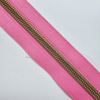 Rits barbapapa met antiek messing/bronzen tandjes