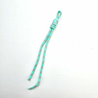 Bag Charm Koord Munt/Roze