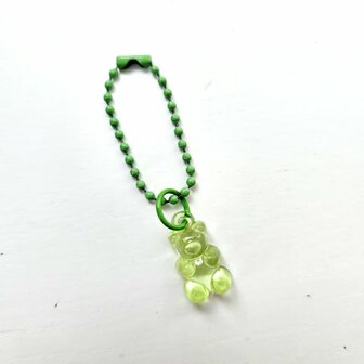 Bag Charm Gummi Beer Groen