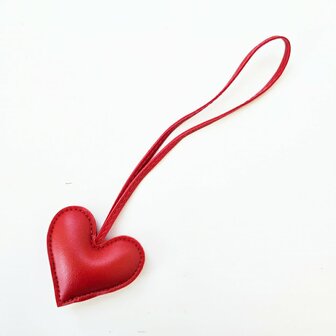 Bag Charm Hart rood