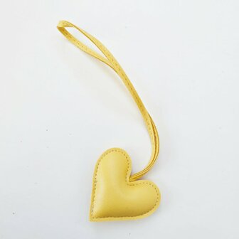 Bag Charm Hart geel