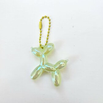 Bag Charm Ballonhondje geel