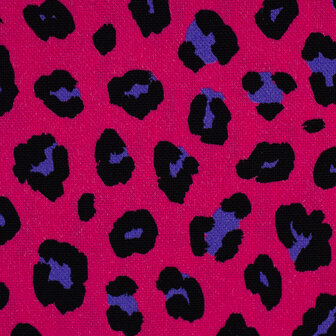 Canvas Leopard fuchsia/paars