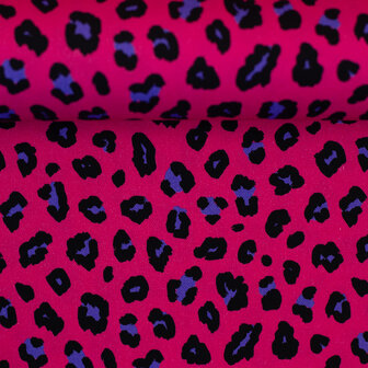 Canvas Leopard fuchsia/paars