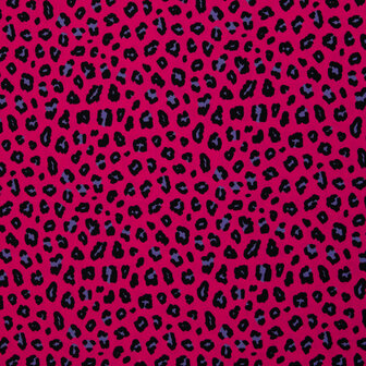 Canvas Leopard fuchsia/paars