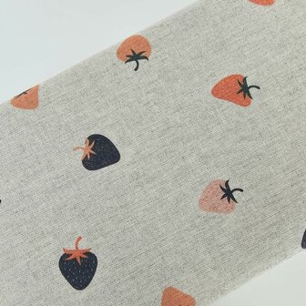 Canvas linnenlook Strawberries