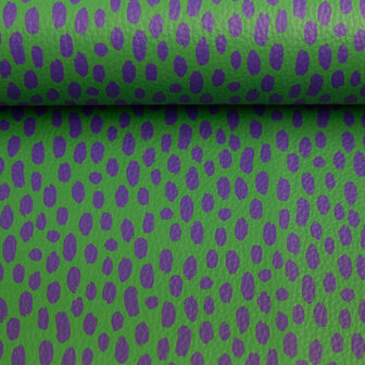Kunstleer Brush Shamrock/Violet