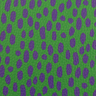 Kunstleer Brush Shamrock/Violet