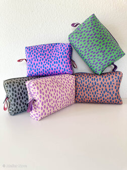 Kunstleer Wild Lead/Zwart