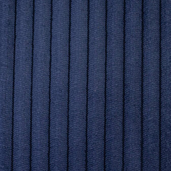 Ribfluweel donkerblauw