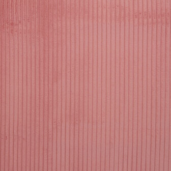 Ribfluweel roze