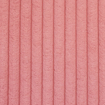 Ribfluweel roze