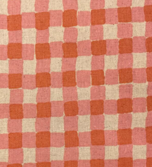 Cotton linen canvas - Pink