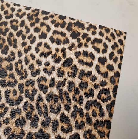 Kunstleer leopard