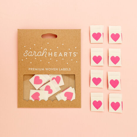 Labels 'Pink Heart'