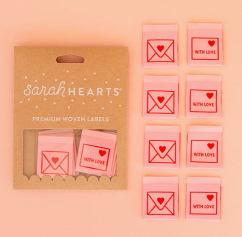 Labels 'With Love Envelope'