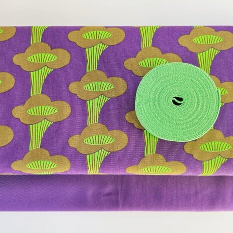 Martha  DIY pakket - Cantharellen paars/groen
