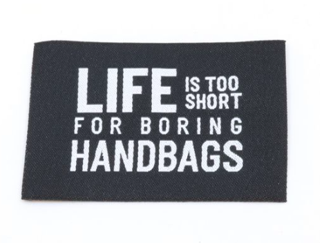 Label Life Is Too Short medium