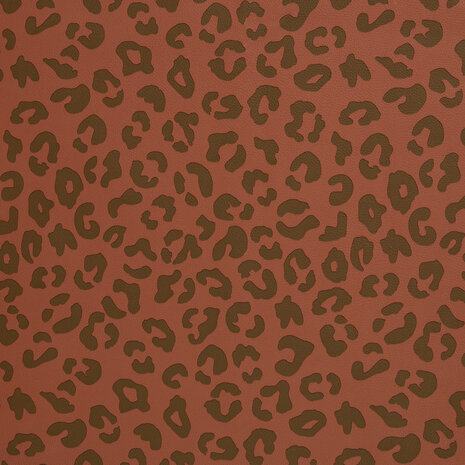 Kunstleer Leopard Cognac/Bruin
