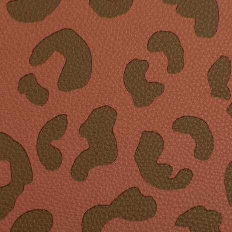Kunstleer Leopard Cognac/Bruin