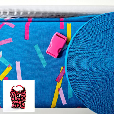 DIY pakket - Lunchtas Thermo Washi Teal Canvas