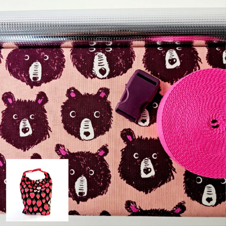 DIY pakket - Lunchtas Thermo Teddy & The Bears Canvas