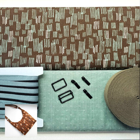 DIY pakket - Esmee tas Lines Green / Malachite