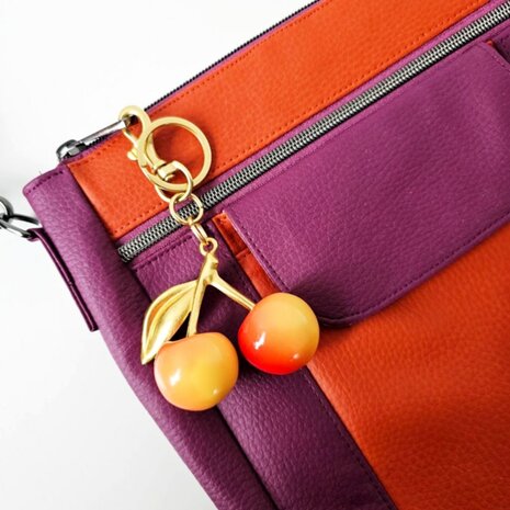 Bag Charm Cherry rood