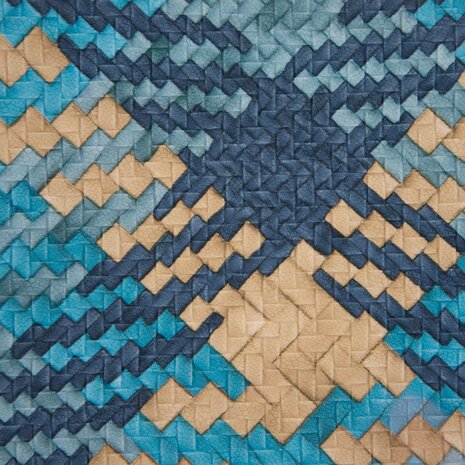 Zig Zag PU Leather Galapagos