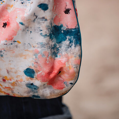 Roses On Canvas - Canvas Gabardine Twill